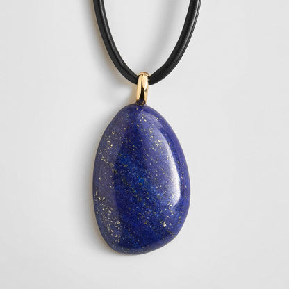 Lavisa - Semi-Precious Pendant Necklace for Women - On-Model & Scale View