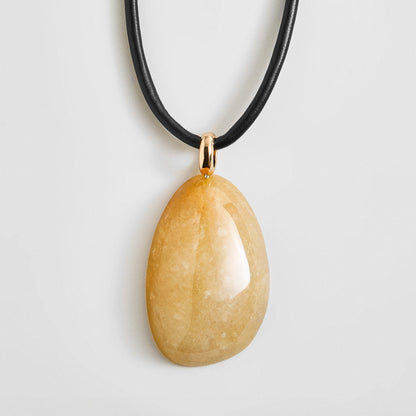 Lavisa - Semi-Precious Pendant Necklace - Adjustable Jewelry - Clasp & Finish View