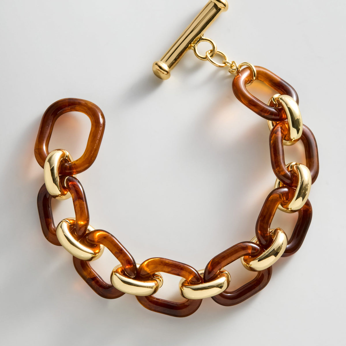 Lavisa - Trinity Chain Link Statement Bracelet - Clasp & Finish View