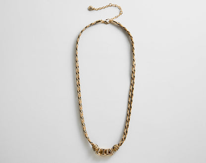 Lavisa - Custom Bubble Letter Paracord Necklace - Clasp & Finish View