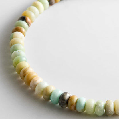 Lavisa - Semi-Precious Amazonite Beaded Necklace - Clasp & Finish View