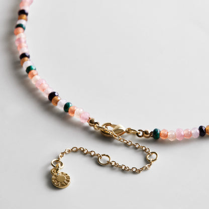 Lavisa - Custom Name Beaded Necklace - Clasp & Finish View