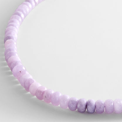 Lavisa - Mini Semi-Precious Beaded Necklace - On-Model & Scale View