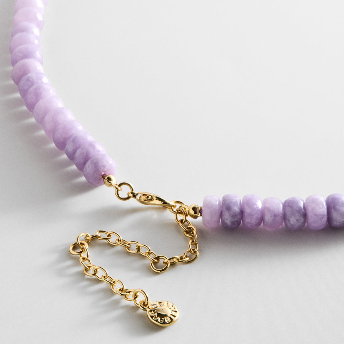 Lavisa - Mini Semi-Precious Beaded Necklace - Clasp & Finish View