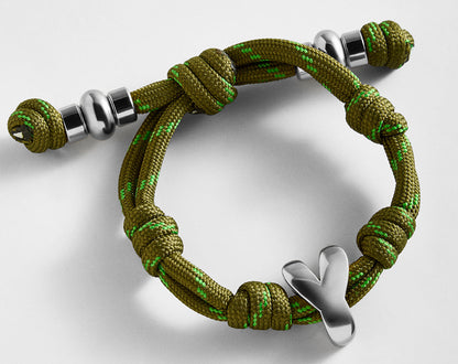 Lavisa - Waterproof Knotty Initial Custom Bracelet - Side Profile View