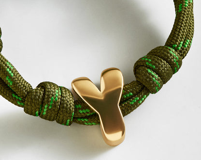 Lavisa - Waterproof Knotty Initial Custom Bracelet - On-Model & Scale View