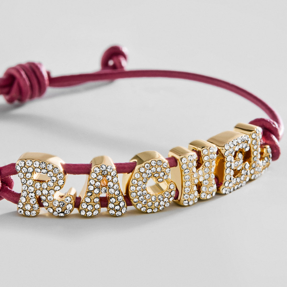 Lavisa - Pavé Bubble Cord Custom Slider Bracelet - On-Model & Scale View