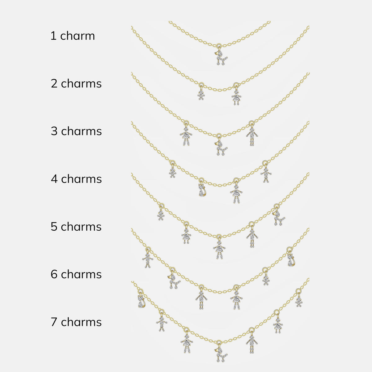 Lavisa - Custom Charm Necklace - Product Gallery View 7