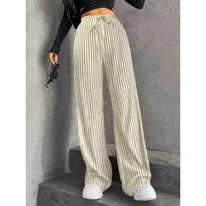 Lavisa - Women's High-Waisted Wide-Leg Relaxed Pants