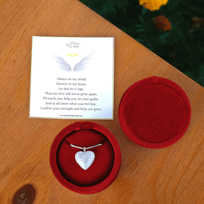Lavisa - Forever In My Heart Sterling Silver Urn Necklace - Memorial Jewelry