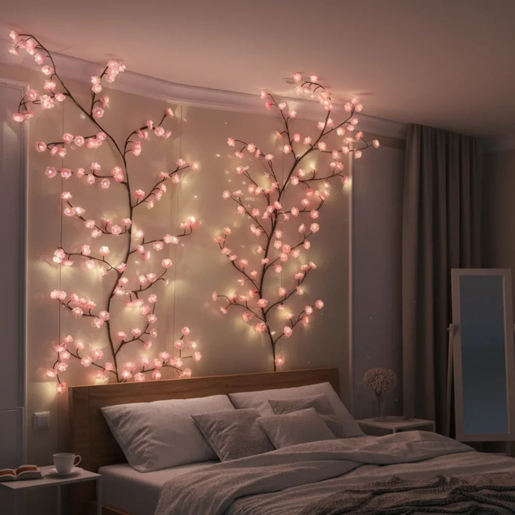 Lavisa - LED Cherry Blossom Branch Wall Lights