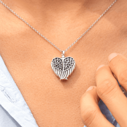Lavisa - Guardian Angel Urn Necklace - Memorial Keepsake Jewelry