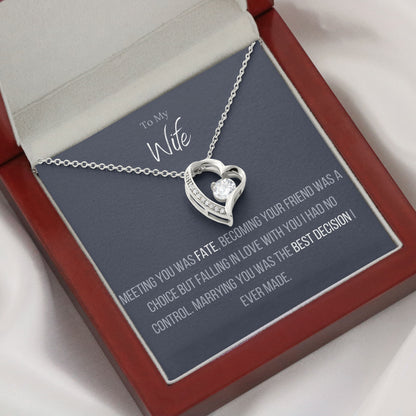 Lavisa - Wife Forever Love Heart Necklace Gift