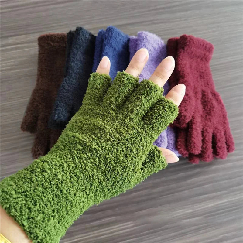 Lavisa - Winter Comfort Knit Half Finger Gloves
