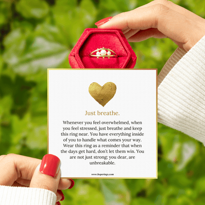 Lavisa - Pearl Fidget Ring for Anxiety and Calm