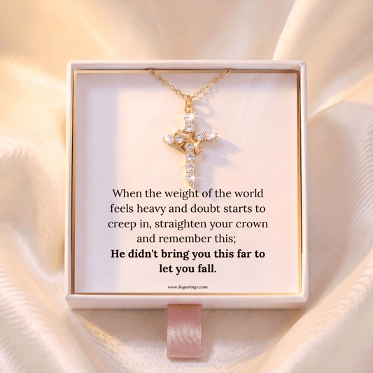 Lavisa - Crown Cross Pendant Necklace