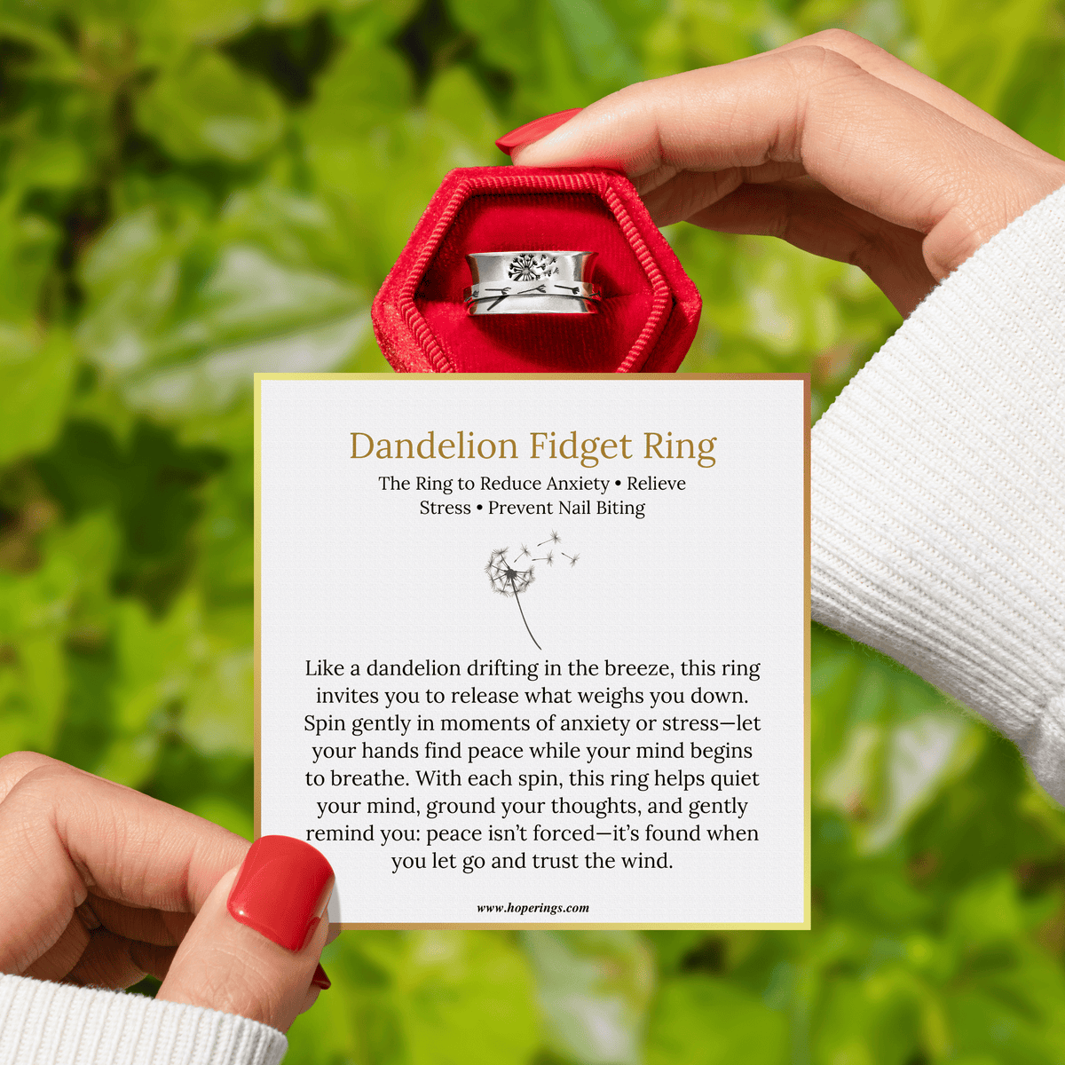 Lavisa - Dandelion Fidget Ring