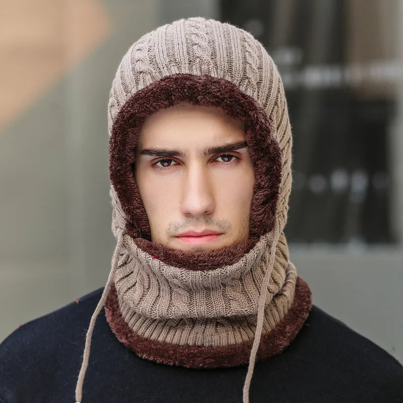 Lavisa - Winter Knit Balaclava Hat and Scarf Combo