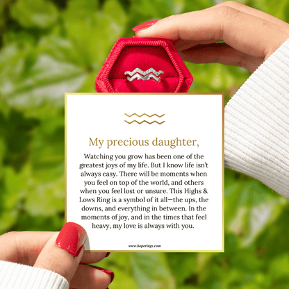 Lavisa - To My Daughter Highs And Lows Ring