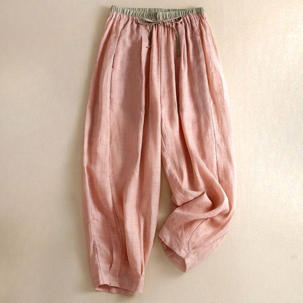 Lavisa - Relaxed Tapered Linen Everyday Trousers