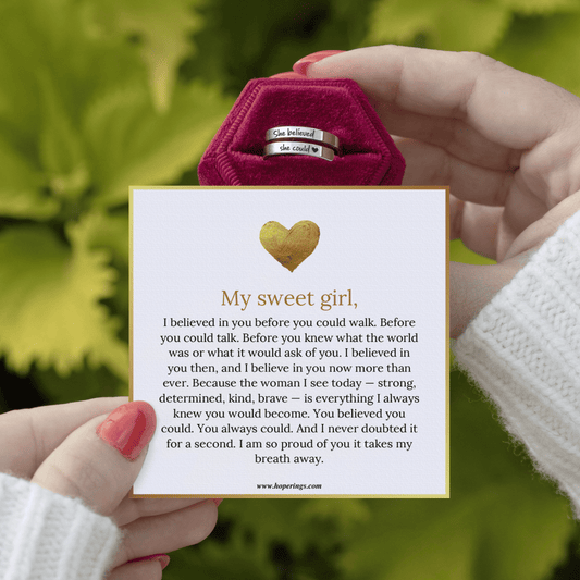 Lavisa - Inspirational Quote Ring Memorial Gift Jewelry