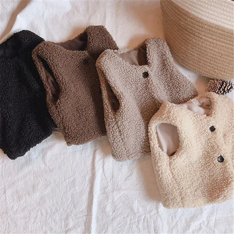 Lavisa - Kids Lamb Wool Winter Vest Outerwear