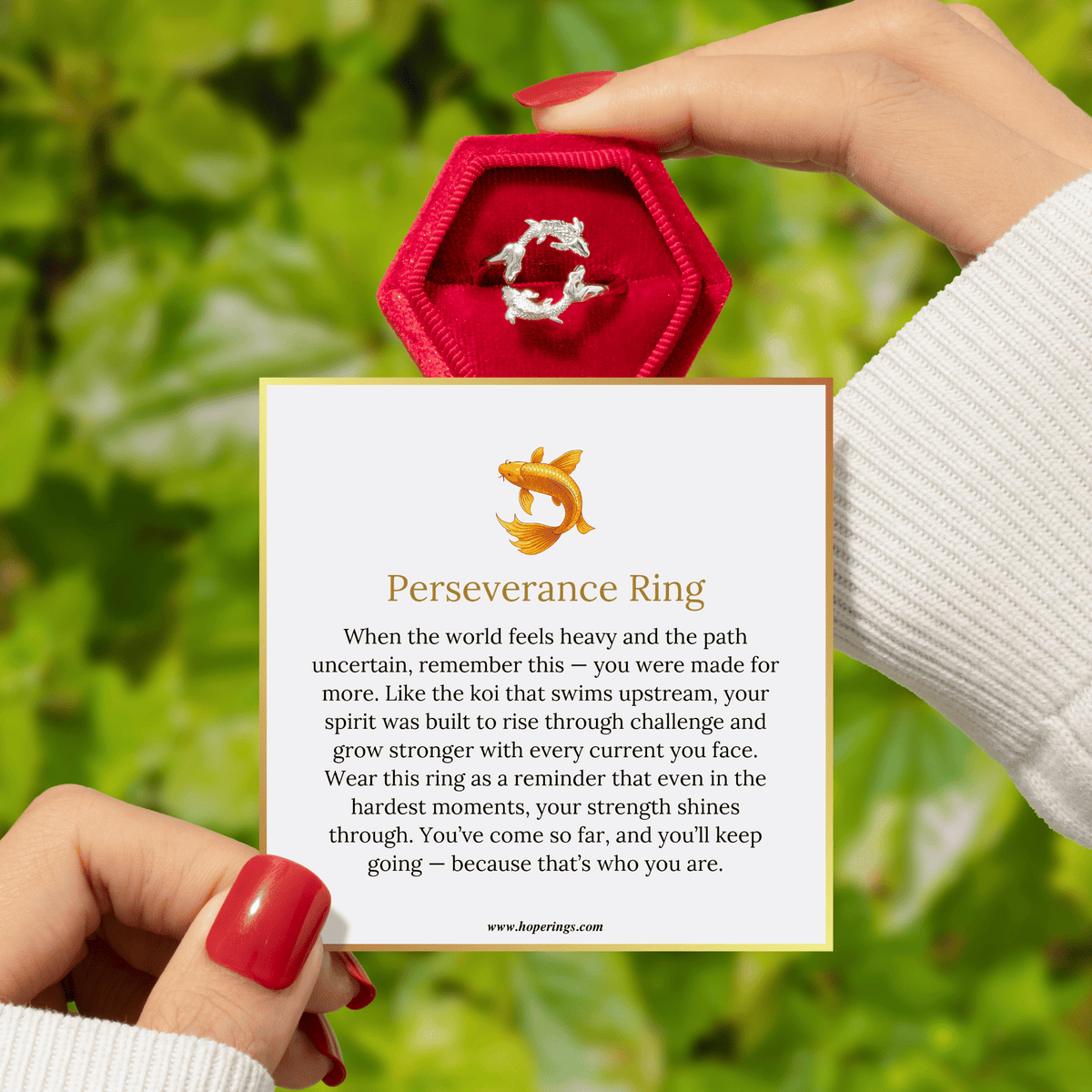 Lavisa - Perseverance Affirmation Ring Sterling Silver Jewelry