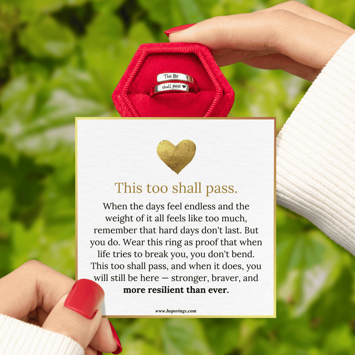 Lavisa - Encouragement Quote Ring