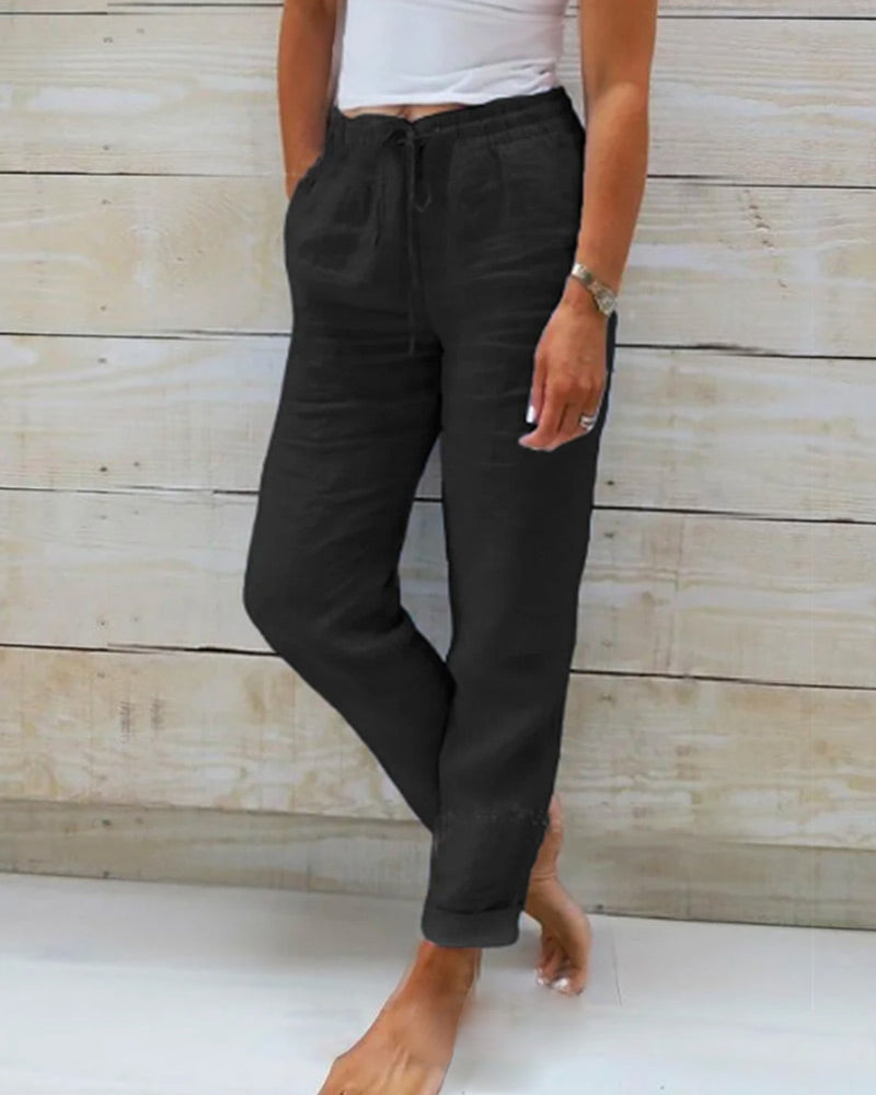 Lavisa - Lightweight Stretchy Pants Flexible Comfort Trousers