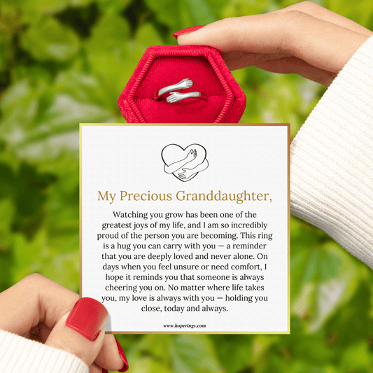 Lavisa - Granddaughter Hug Ring Sentimental Gift