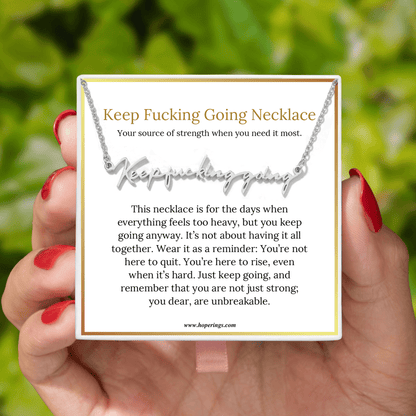 Lavisa - Inspirational Message Pendant Necklace