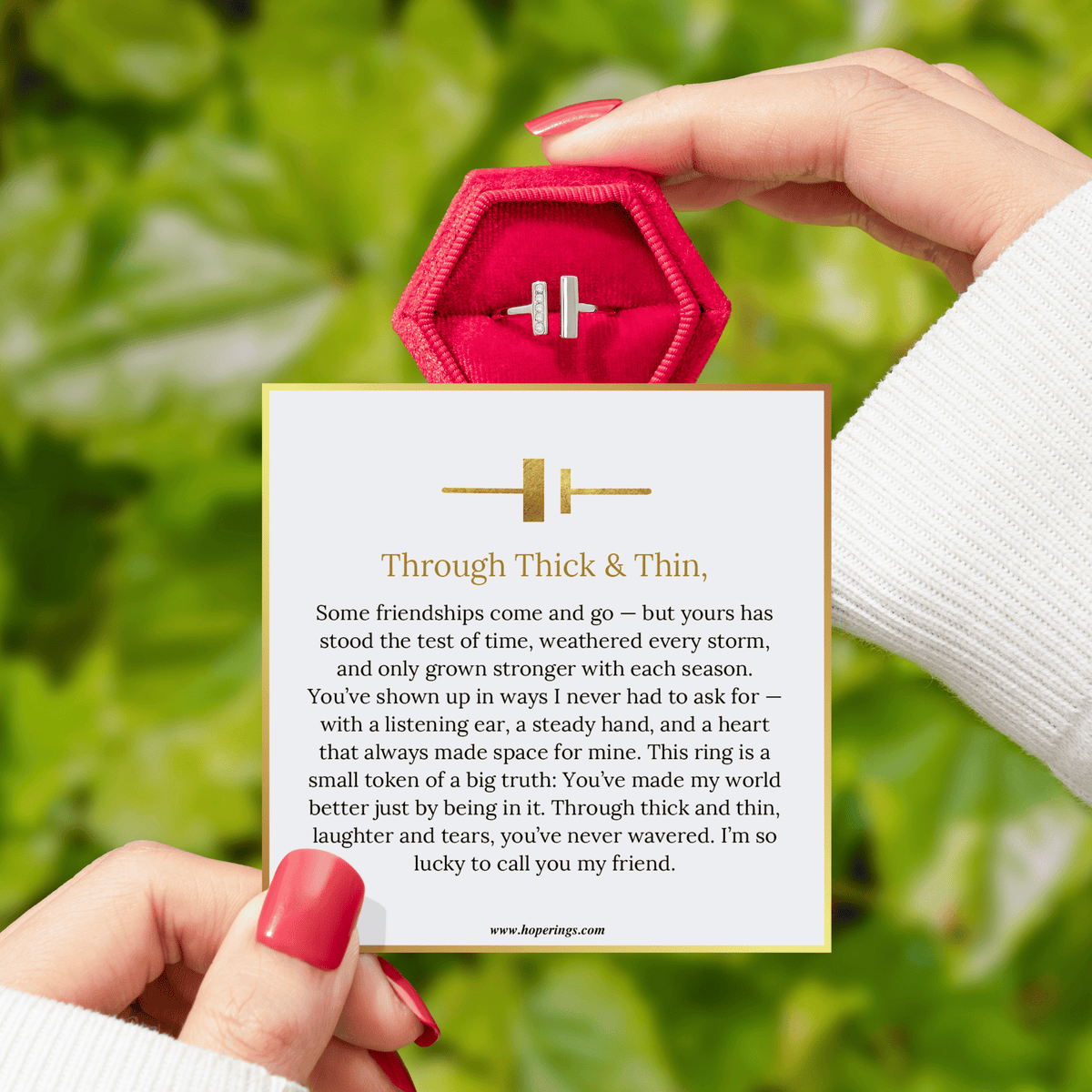 Lavisa - To My Friend Thick And Thin Ring