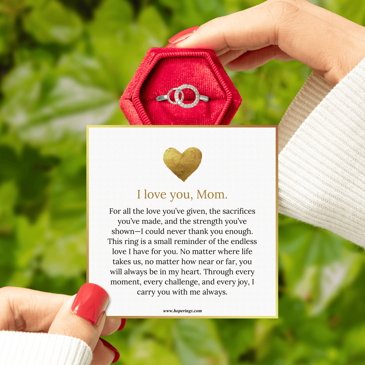 Lavisa - Forever Linked Ring - Interlocking Mom Band