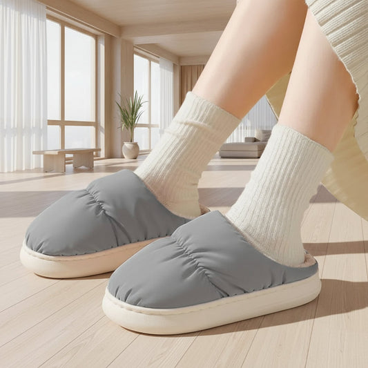 USB Heated Slippers - Electric Foot Warmer for Home & Office - Front View | Lavisa