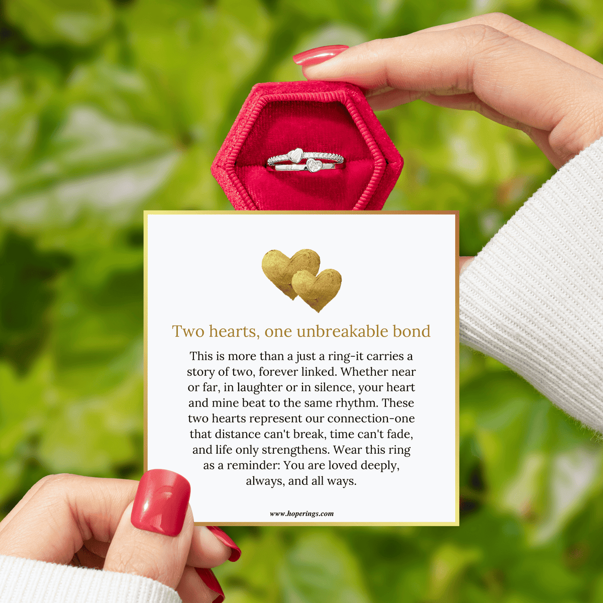 Lavisa - Two Hearts One Love Ring