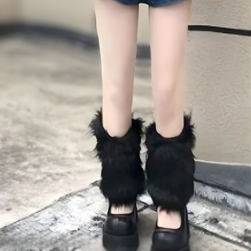 Lavisa - Faux Fur Leg Warmers and Boot Covers