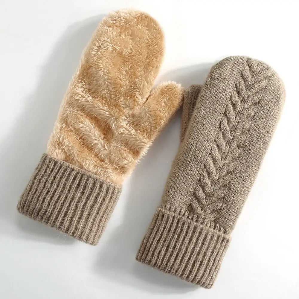 Lavisa - Double Layer Fleece Lined Winter Mittens