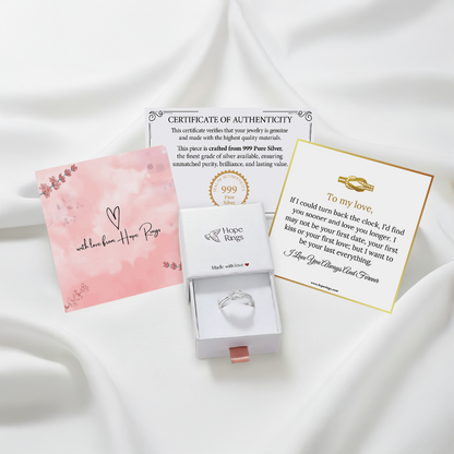 Lavisa - Love Knot Ring Pure Silver