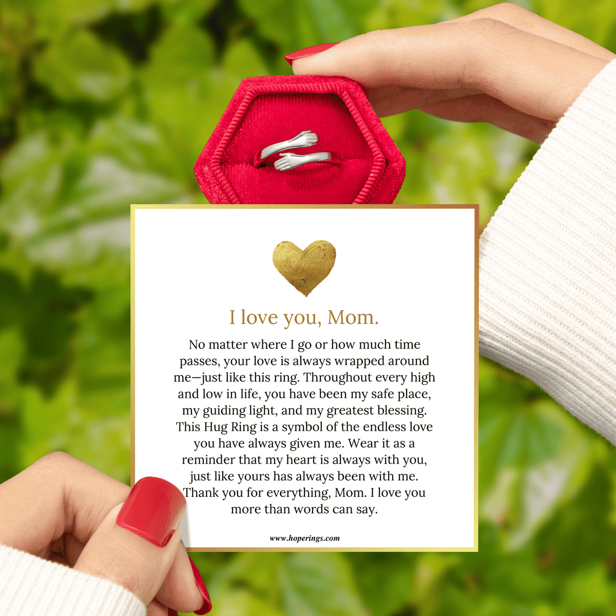 Lavisa - Hug Ring For Mom - Meaningful Embrace Band