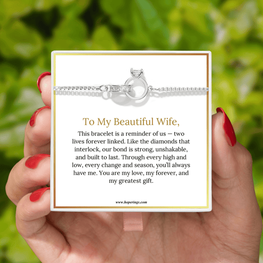 Lavisa - Interlocking Diamond Bracelet for Wife