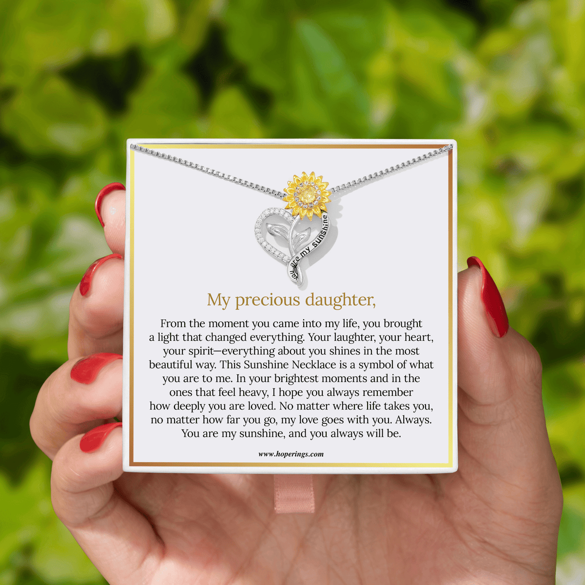 Lavisa - Sunshine Necklace for Daughter