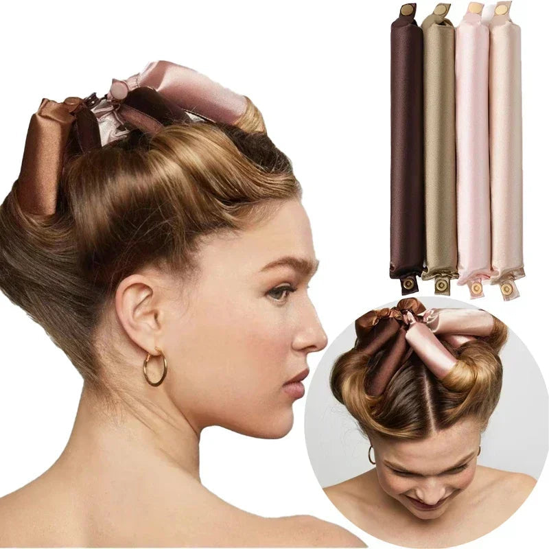 Lavisa - Satin Heatless Hair Curler Headband Set