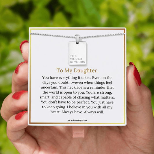 Lavisa - Daughter World Is Yours Necklace Gift