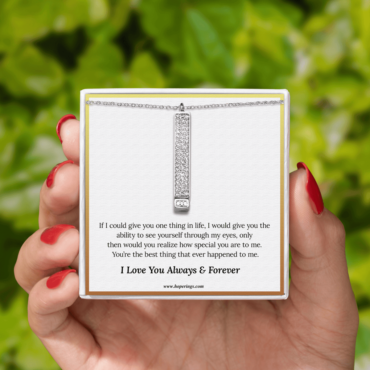 Lavisa - Adjustable Sentiment Pendant Necklace