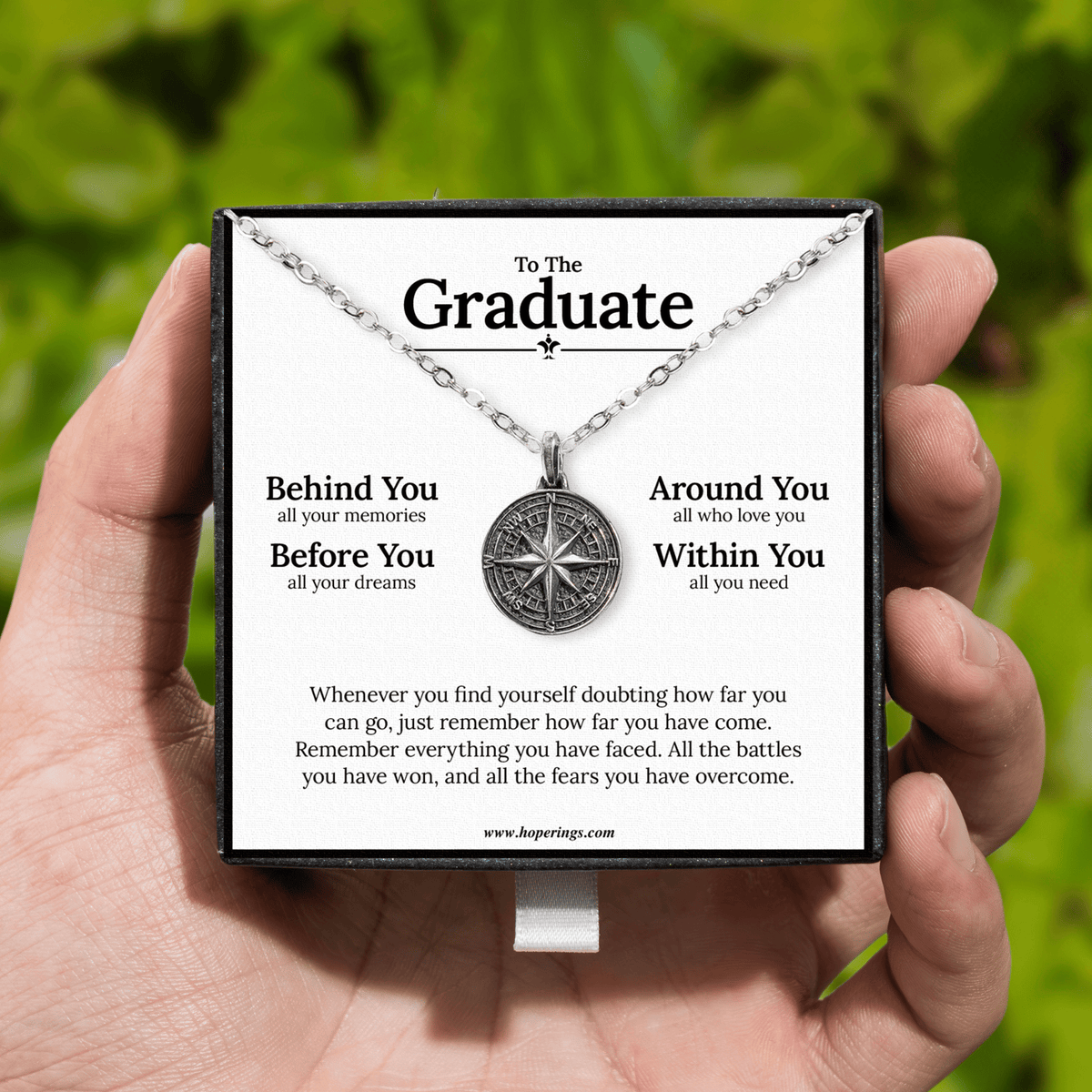 Lavisa - Compass Necklace For Graduate