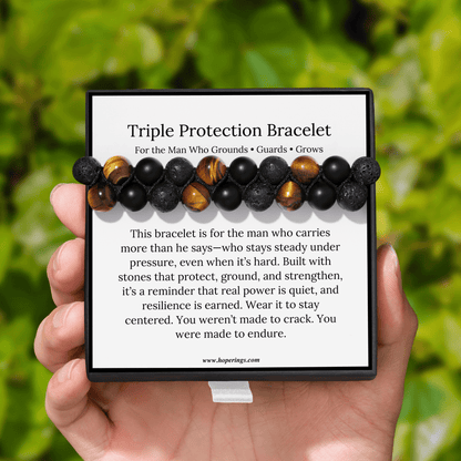 Lavisa - Triple Protection Stone Bracelet