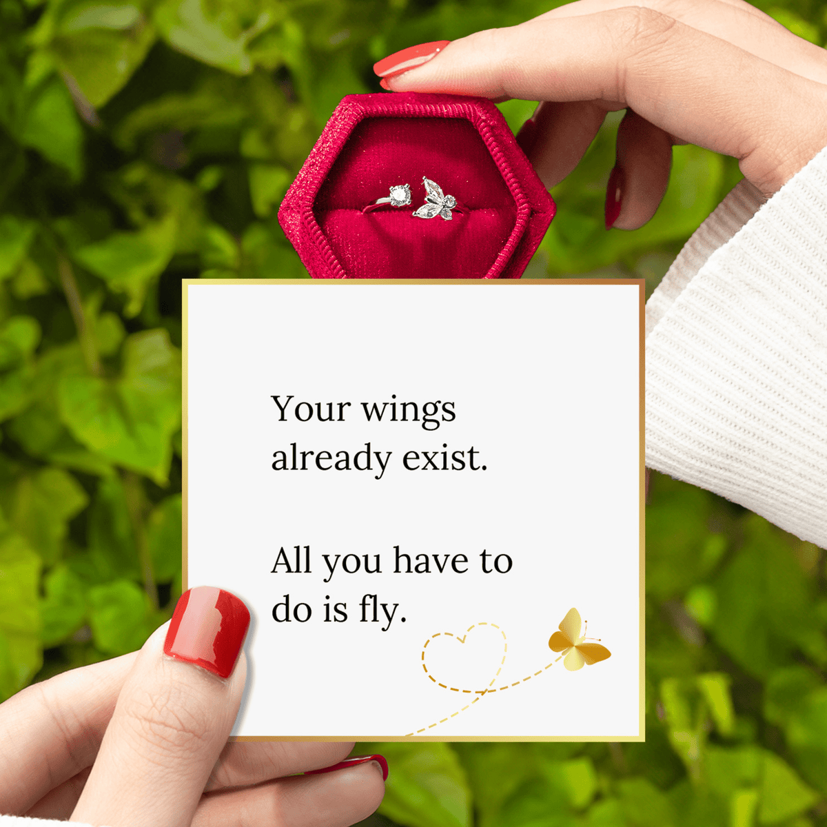 Lavisa - Just Be You Butterfly Ring