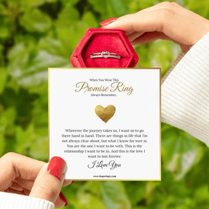 Lavisa - Adjustable Love Knot Promise Ring
