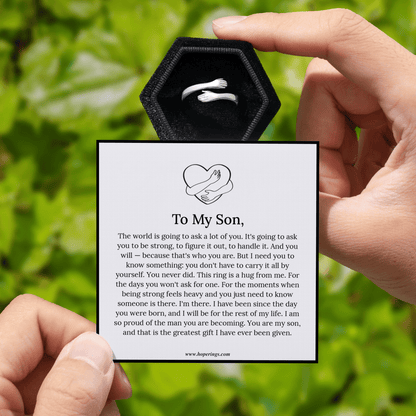 Lavisa - Adjustable Hug Ring For Son - Meaningful Sentimental Jewelry Gift