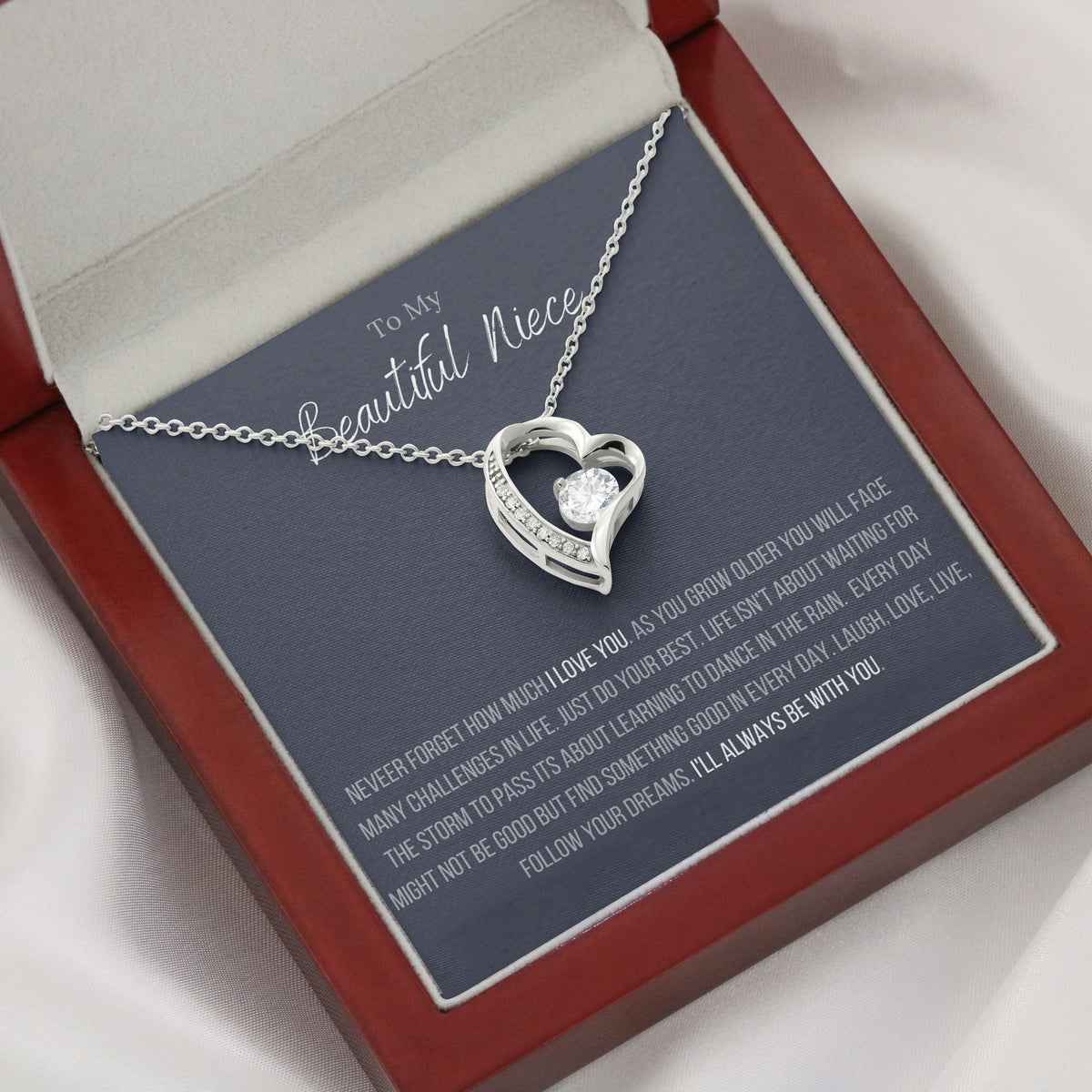 Lavisa - Forever Love Heart Pendant Niece Necklace